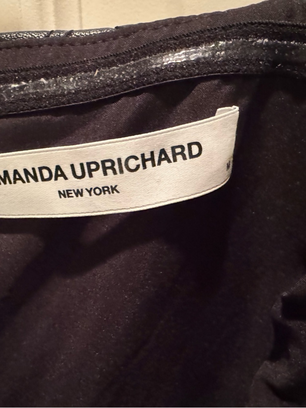 Amanda Uprichard Keisha Strapless Quilted Black Mini Dress - Picture 3 of 4